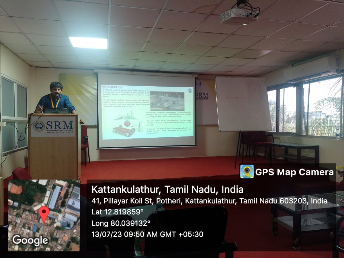 RahulkumarJKB's tweet photo. Delivered lecture  “Various Faults in Electric Vehicles, Instruments used for troubleshooting faults” for All India Workshop on “Electric Vehicles Fault Diagnosis, Service and Maintenance” Organised by The Institution of Engineers (India) Kattankulathur Local Chapter at SRM IST. https://t.co/7cBrjXy38t