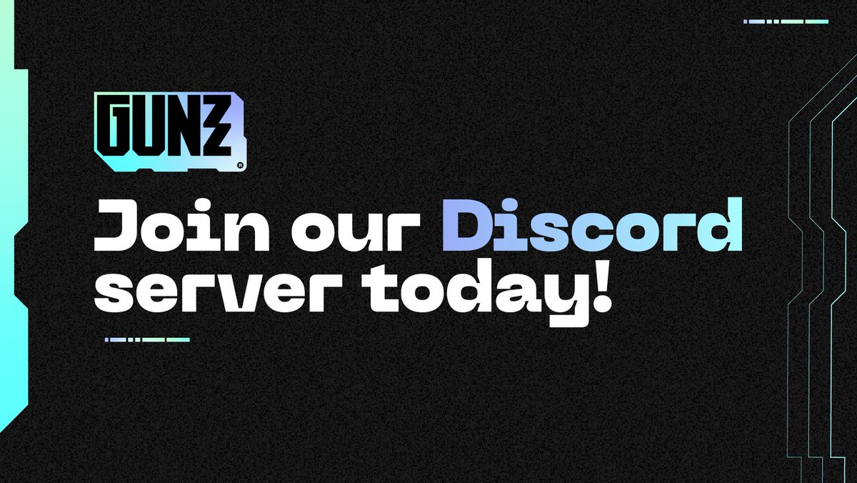 Our official GUNZ Discord server is LIVE 🔥

Blockchain meets AAA gaming - the possibilities are truly limitless!

Ready to level up? 😎
 
🔗Join us now: discord.gg/gunbygunz

#GUNZ #crypto #cryptonews #gaming #Discord #blockchain #NextGenGaming