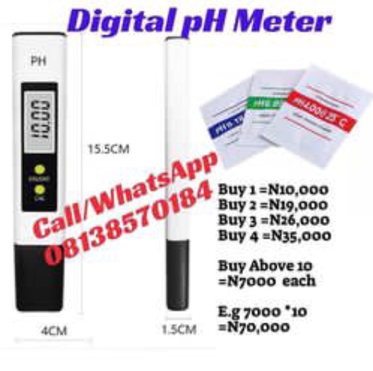 Phmeterstore's tweet photo. @ruffydfire We sell pH meters, Total Dissolved Solids (TDS) Meters, pH Paper Strips Meters for organic cream, soaps, drinking water, battery acids, cosmetics, fish farming, wine, beverages, industrial and pure water companies water testing. Drop shippers, distributors and retail is available https://t.co/2CNhpA4Btt