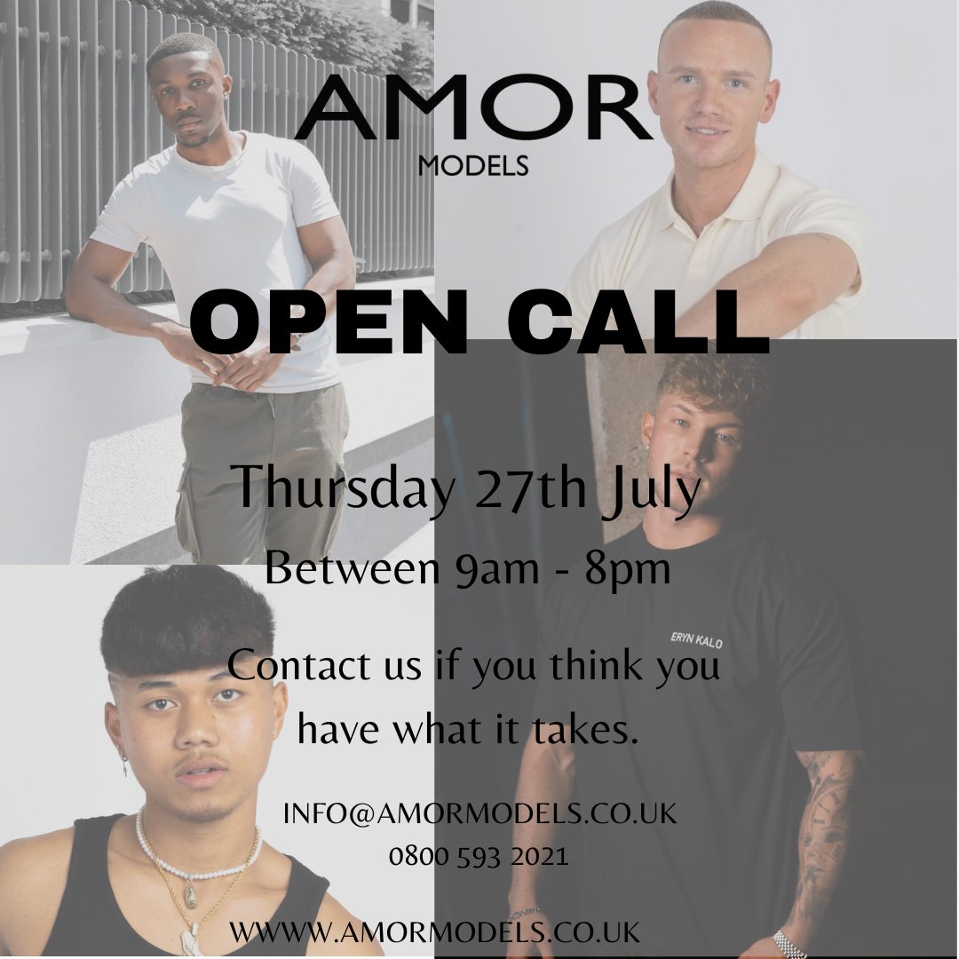 amor_models's tweet photo. 📸✨ we are hosting an OPEN CALL on July 27th from 9am-8pm. 💃 Don't miss your chance to shine in the spotlight and show us that you have what it takes 🗓️ #AmorModels #OpenCall #ModelingOpportunity #July27 #BeTheNextStar https://t.co/8EqaeHJpAQ