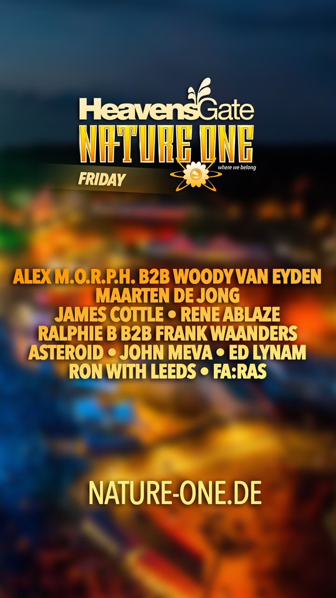 🅁🄾🄽 🅆🄸🅃🄷 🄻🄴🄴🄳🅂 (@ronwithleeds) on Twitter photo Things get serious... Here's the official lineup for Aug 4 🚨🚨🚨
<a href="/NatureOne/">NATURE ONE</a> <a href="/alexmorph/">Alex M.O.R.P.H.</a> <a href="/WoodyVanEyden/">Woody van Eyden</a> <a href="/djmaartendejong/">Maarten de Jong</a> <a href="/HeavensGatecouk/">HeavensGate</a> <a href="/technoclub_/">Techno Club</a> <a href="/DJJamesCottle/">James Cottle</a> <a href="/ReneAblaze/">Rene Ablaze</a> <a href="/RalphieBmusic/">Ralphie B</a> <a href="/frankwaanders/">Frank Waanders</a> <a href="/asteroid_trance/">Asteroid</a> john meva <a href="/djedlynam/">Ed Lynam</a> <a href="/FARASDJ2020/">FA:RAS</a> #trancemusic #djset Things get serious... Here's the official lineup for Aug 4 🚨🚨🚨
<a href="/NatureOne/">NATURE ONE</a> <a href="/alexmorph/">Alex M.O.R.P.H.</a> <a href="/WoodyVanEyden/">Woody van Eyden</a> <a href="/djmaartendejong/">Maarten de Jong</a> <a href="/HeavensGatecouk/">HeavensGate</a> <a href="/technoclub_/">Techno Club</a> <a href="/DJJamesCottle/">James Cottle</a> <a href="/ReneAblaze/">Rene Ablaze</a> <a href="/RalphieBmusic/">Ralphie B</a> <a href="/frankwaanders/">Frank Waanders</a> <a href="/asteroid_trance/">Asteroid</a> john meva <a href="/djedlynam/">Ed Lynam</a> <a href="/FARASDJ2020/">FA:RAS</a> #trancemusic #djset