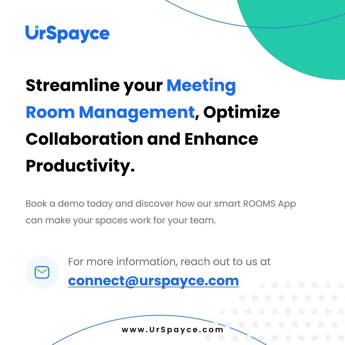 UrSpayce's tweet photo. Book a demo today and see how ROOMS App can make your spaces work for your team.
#meetingroommanagement #meetingroomapp #smartmeetingrooms #collaboration #productivity #workspacemanagement #officemanagement #workplaceefficiency #workplaceoptimization #happyworking https://t.co/SmbCJV0tfm