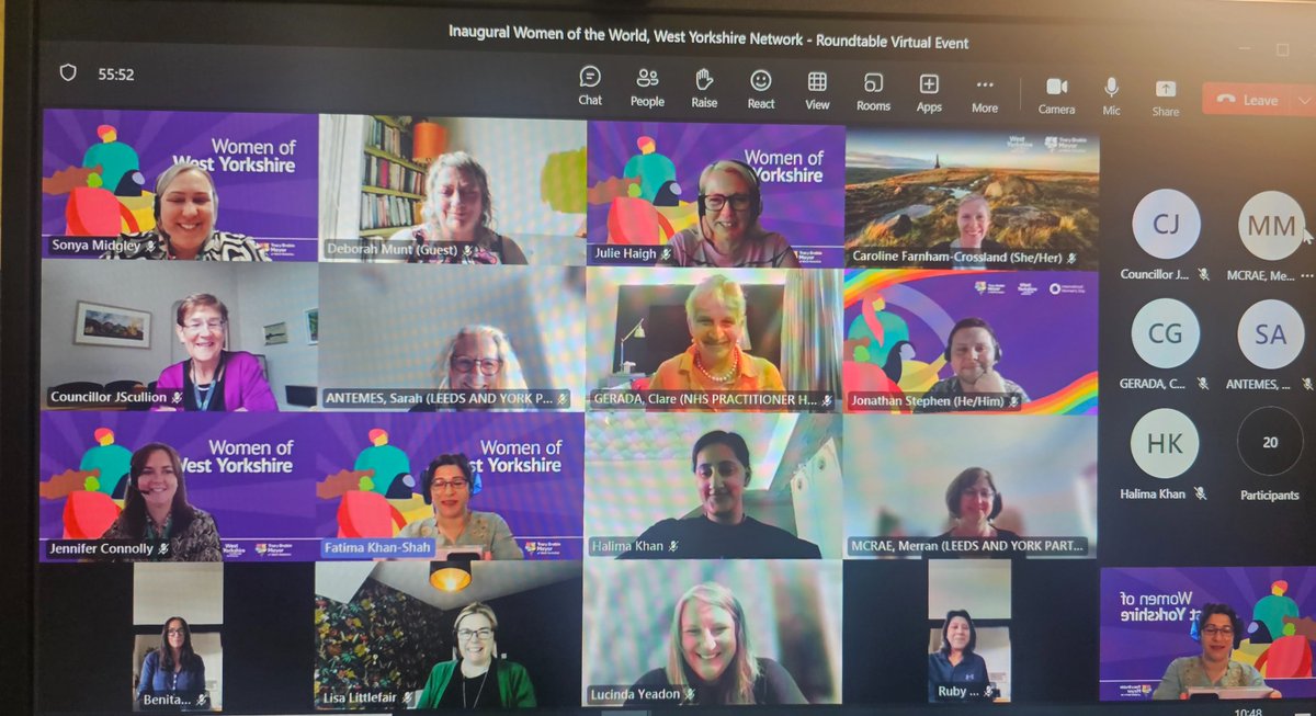 There is nothing like the impact of being in a room with a group of #InspirationalWomen. Even if that is a virtual room! Talking about the power of networks and the opportunities of collaboration in #WestYorkshire and beyond! Want to join us? Get in touch #WomenofWestYorkshire