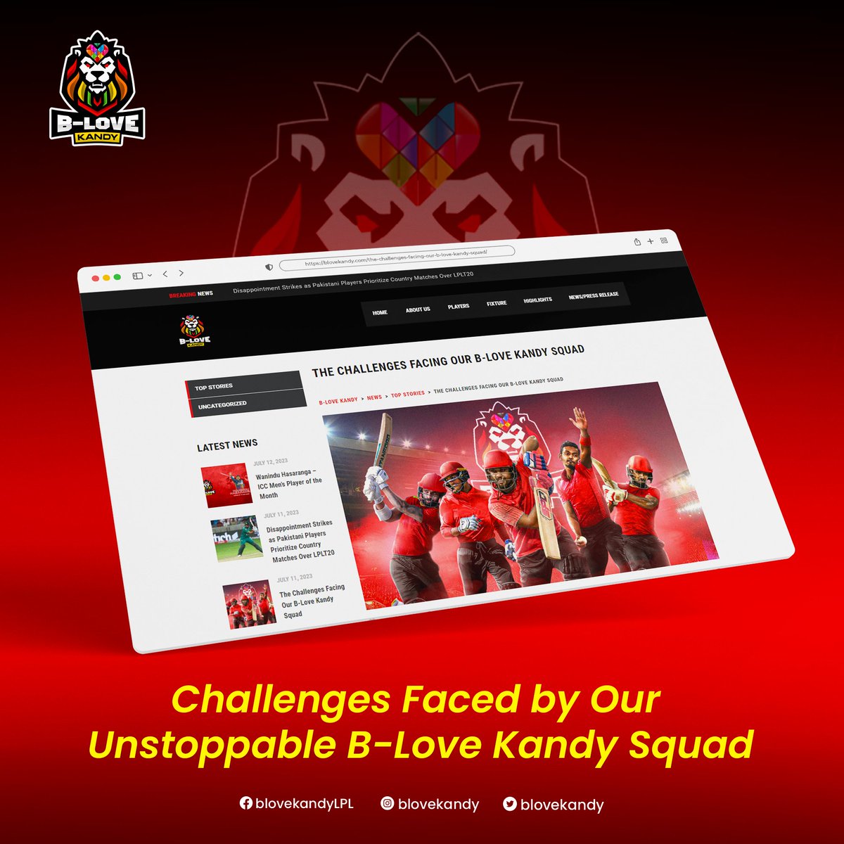 BLoveKandy's tweet photo. 🌟 B-Love Kandy Squad tackling the toughest of challenges!💪🏼🌟
🔗 Read more on our latest blog: https://t.co/lq3NJrjMCH
📲 Don't forget to leave your thoughts and support us on this journey by sharing with your friends!
#BLoveKandySquad #ChallengesAndTriumphs #InspiringJourney #BLoveKandy #LPL2023 #LPLT20