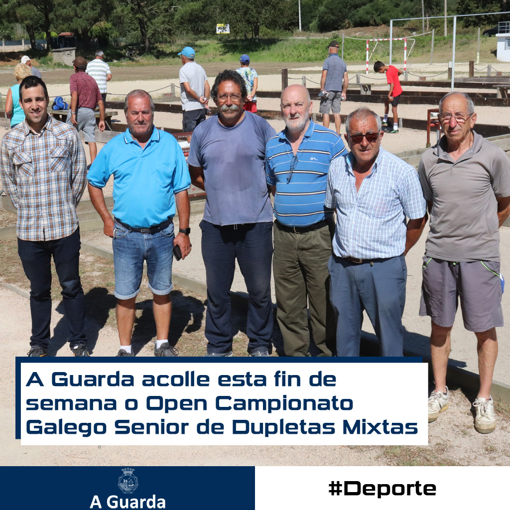 🏐 As instalacións deportivas do Codesal acollen os días 15 e 16 de xullo o OPEN CAMPIONATO GALEGO SENIOR de DUPLETAS MIXTAS.
▶ Os Concelleiros Celso Fariñas e Aser Estévez asistiron hoxe á presentación desta competición deportiva.
#AGuarda #deporte #petanca