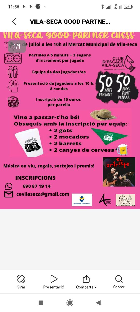 escacstarragona's tweet photo. @escacs_cat @AjVilaseca https://t.co/KINYcLPysf
