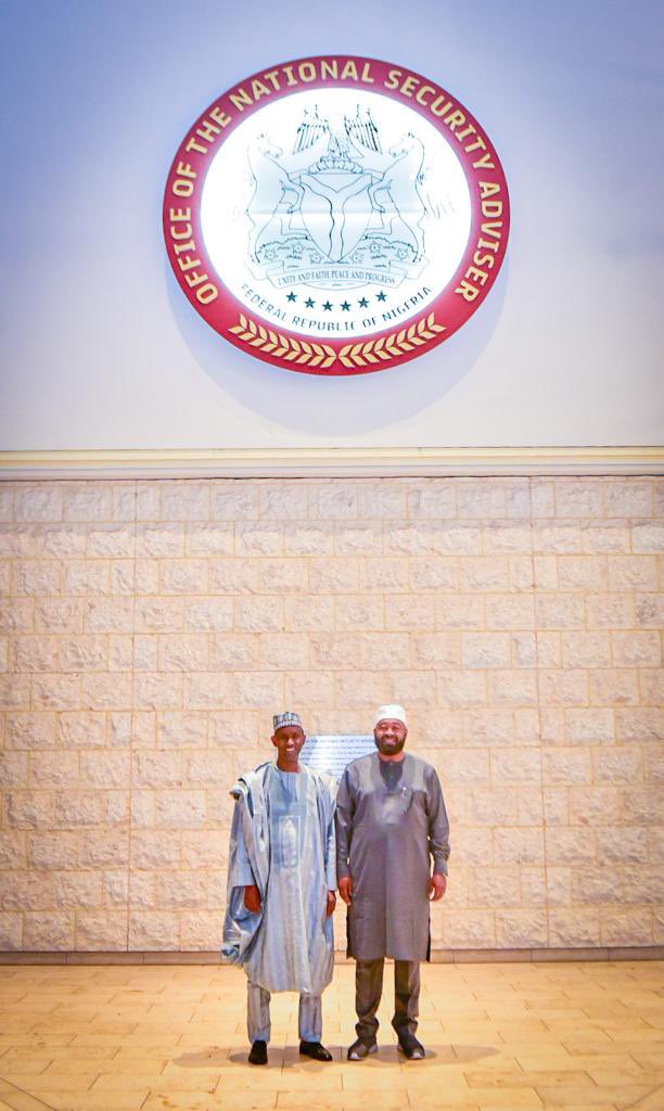 Yesterday, I visited the Vice President, Kashim Shettima and the National Security Adviser (NSA), Nuhu Ribadu at their respective offices in Abuja.

We will continue to advocate for support and cooperation from the Federal Government on initiatives that are important to Niger