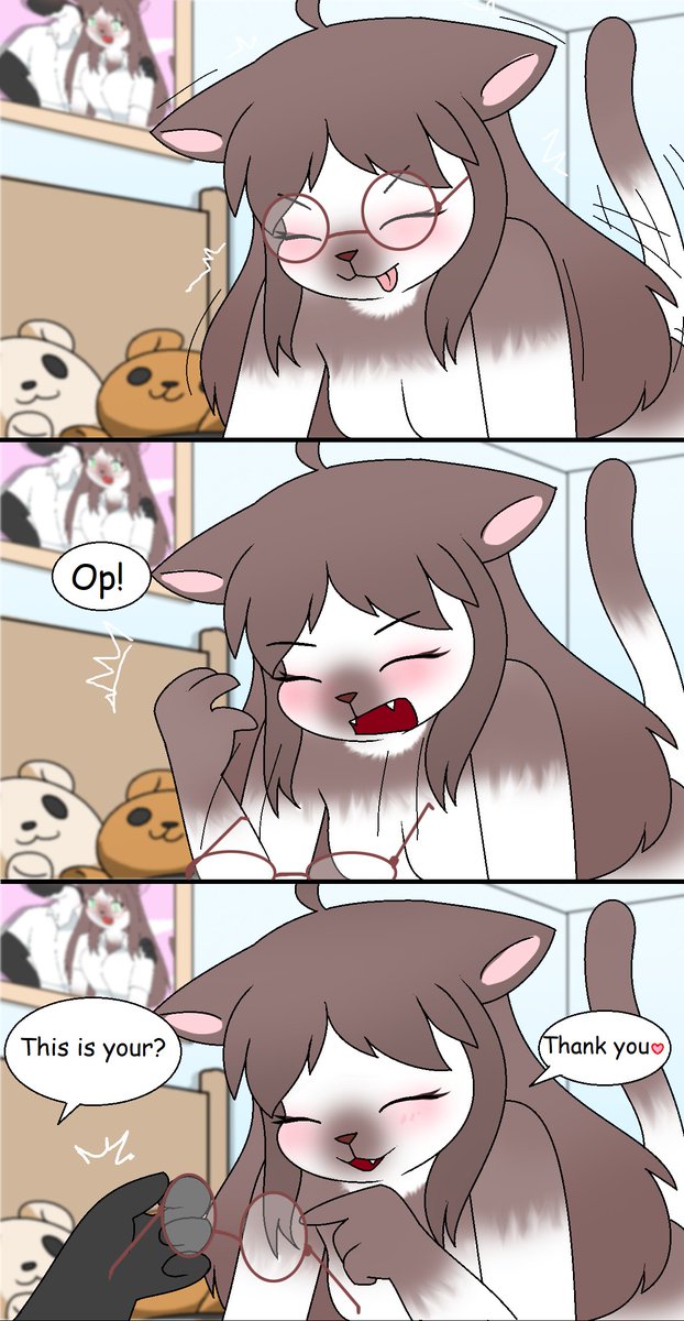 PencilBolt_AT's tweet photo. glasses cat girl
Thank for @4f3SkVQ6KuvNRTx 
#furry #anthro #kemono #nsfw #NSFW https://t.co/ReFrSox460