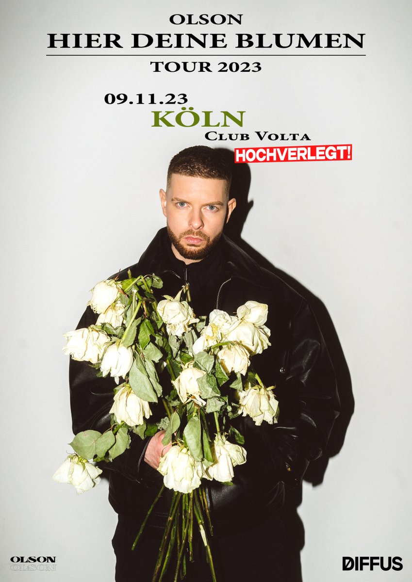 TicketmasterDE's tweet image. .@hellyeaholson Fans aufgepasst: Aufgrund der hohen Nachfrage wurde das Konzert am 09.11. in #Köln in den Club Volta hochverlegt. Alle bisher erworbenen Tickets bleiben gültig. Sichert euch jetzt einen neuen Schwung #Tickets bei Ticketmaster 🎫 bit.ly/3JY2taZ