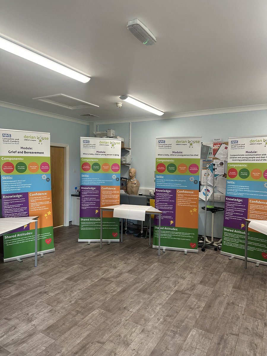 Today we have our second drop in workshop for <a href="/DerianHouse/">Derian House Children's Hospice</a> staff to learn and share views about the Lancashire &amp; South Cumbria Paediatric Palliative &amp; End of Life Care Education Project #PPELCProject