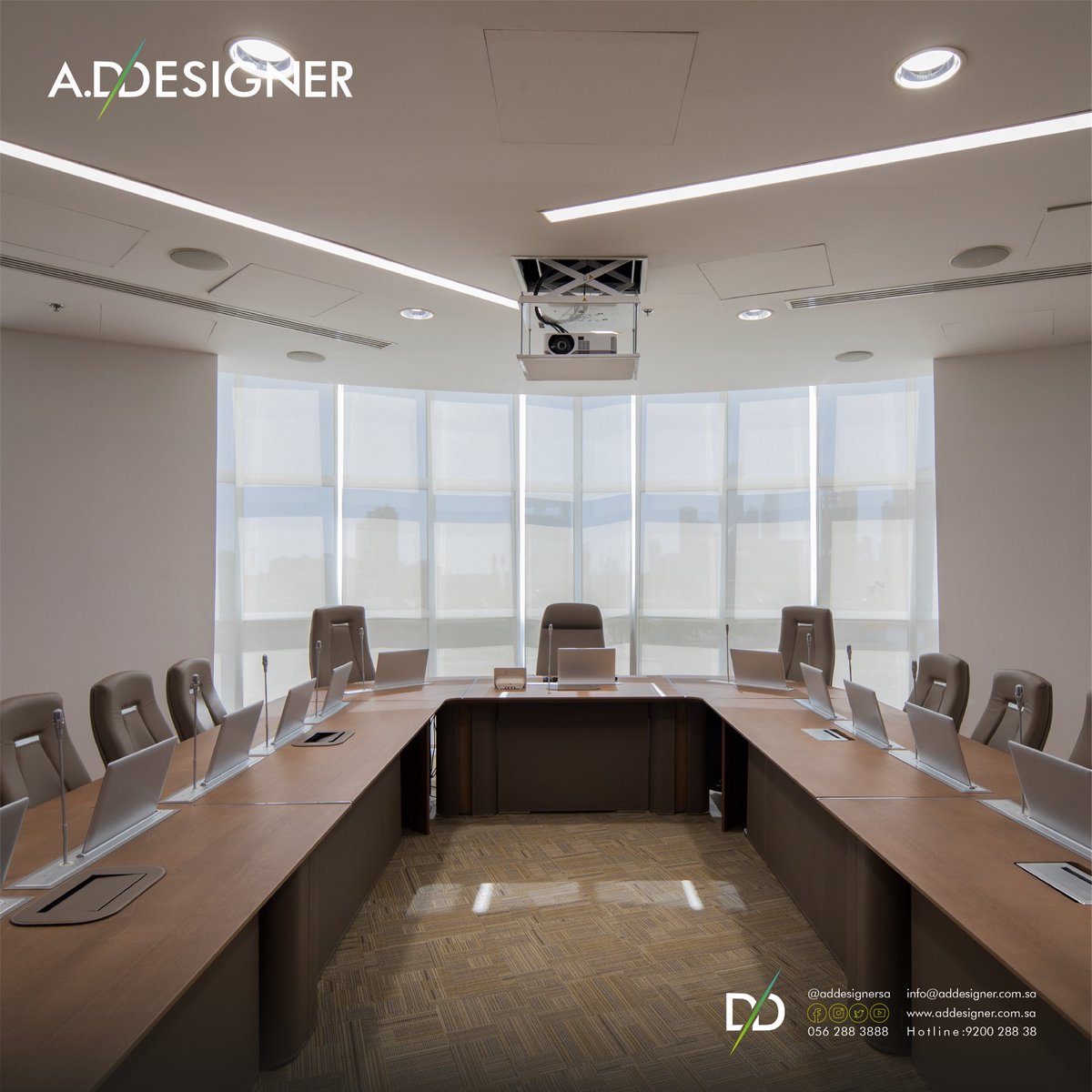 ADDesignerSA's tweet image. تصميم داخلي لاحد غرف الاجتماعات لمشروع برج سبيماكو الدوائية
مساحة المشروع : 15400ملمزيد من الاستفسارات تواصل معنا علي : 966920028838+
#your_design_destination
#addesigner
#interiordesign
#مساحات_عمل