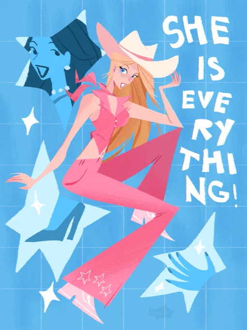 [take 2] hello #portfolioday! i'm emil, a freelance illustrator finally free from my college shackles. i like drawing girls, shapes, and more girls   @/emillustrating  emillustrating.tumblr.com