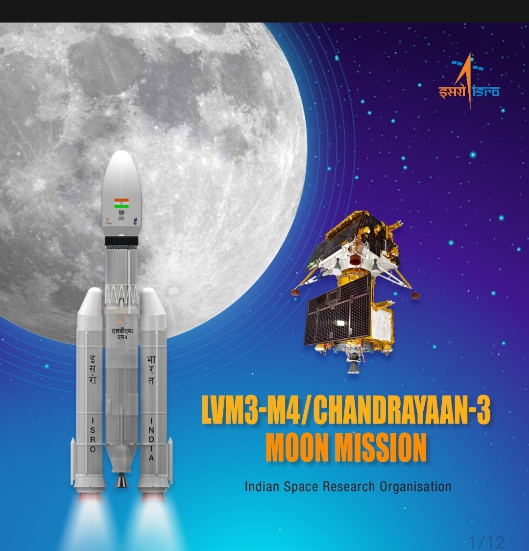 HanuAllrounder's tweet photo. @isro is all set to launch #Chandrayaan3, India's lunar mission, on July 14th at 2:35 PM!

Let's wish @isro the best of luck for another remarkable journey into space!

#ISRO #SpaceExploration https://t.co/C2gHSvaYDL