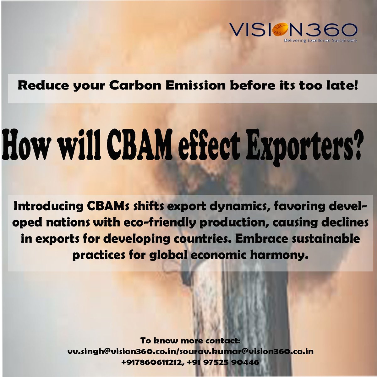 Ensuring Global Sustainability: Embracing CBAM to Curb Carbon Emissions and Safeguard Export Economy. #cement #cementindustry #ironandsteel #ironandsteelindustry #aluminium #aluminiumindustry #fertilizers #fertilizer #electricity #hydrogen #carbonfootprint #carbon #cbam