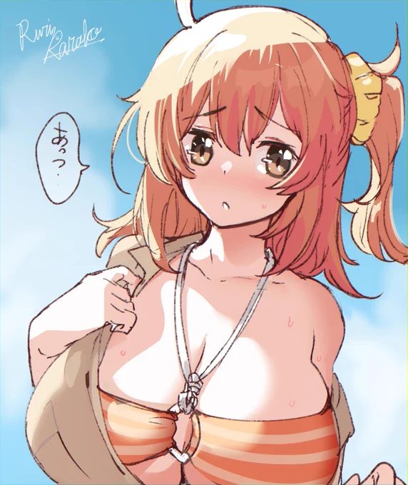 ファッキンホットなので水着ぐだ子ちゃん健全らくがき 