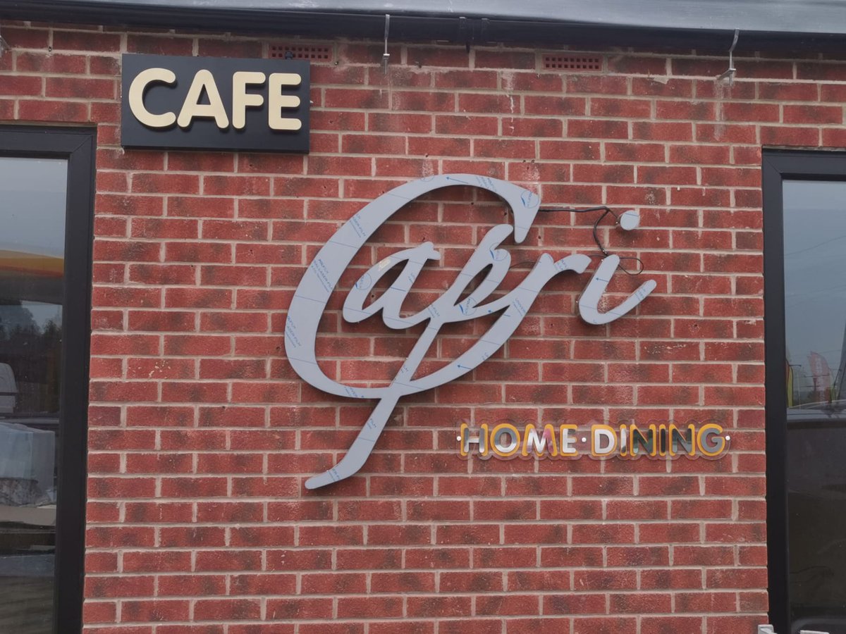 BannermanBD's tweet photo. work being done for #capri !

got any questions please contact us.
#bannerman #bradford #advertising #signs #banners https://t.co/1uwai5Ygpz