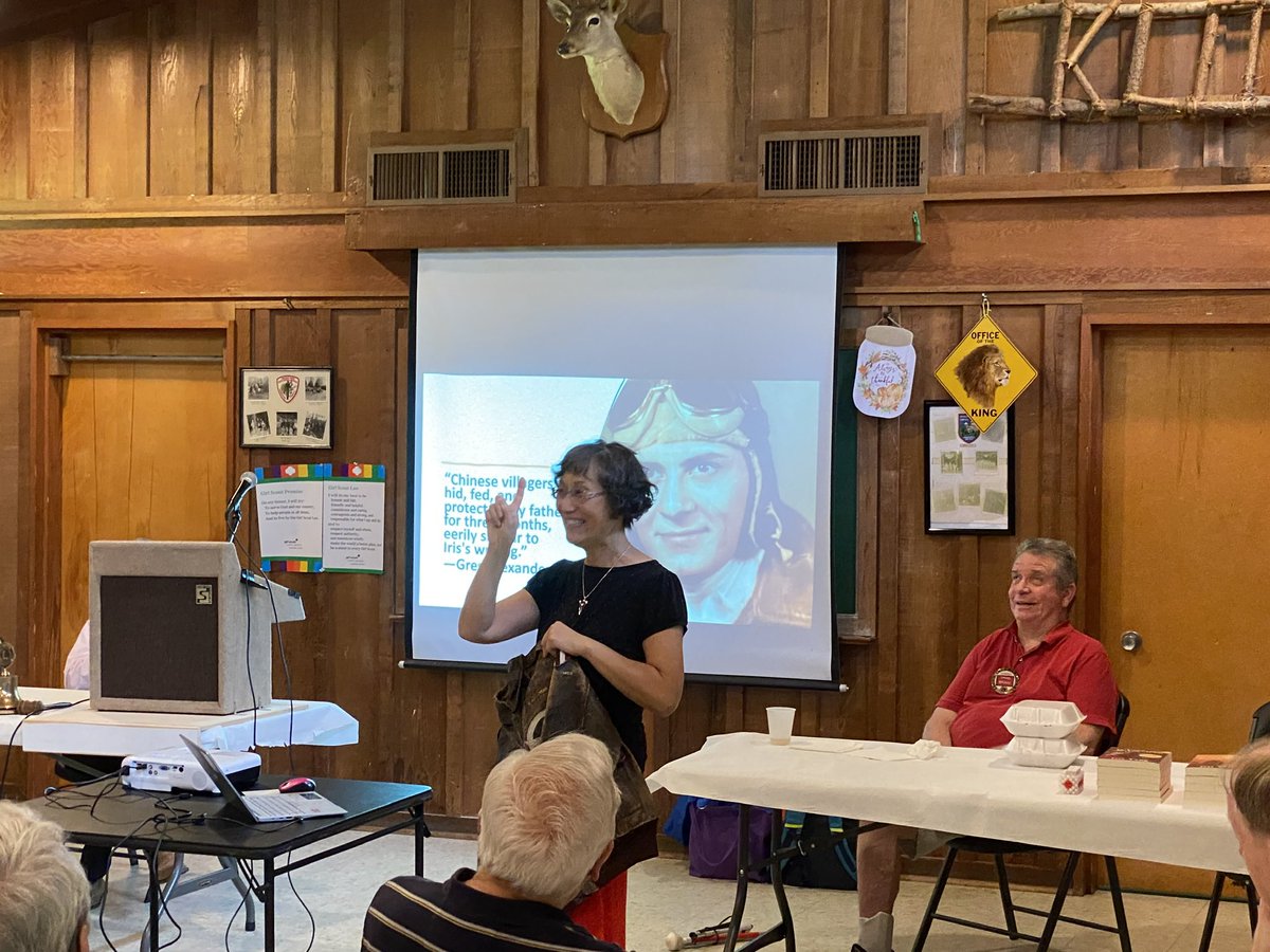 My presentation about the inspirations behind my Flying Tiger trilogy at Durham Lions Club (NC). My Flying Tiger trilogy: Wing of a Flying Tiger, Will of a Tiger, Legacy of the Tigers IrisYang-author.com @OpenBooksTitles