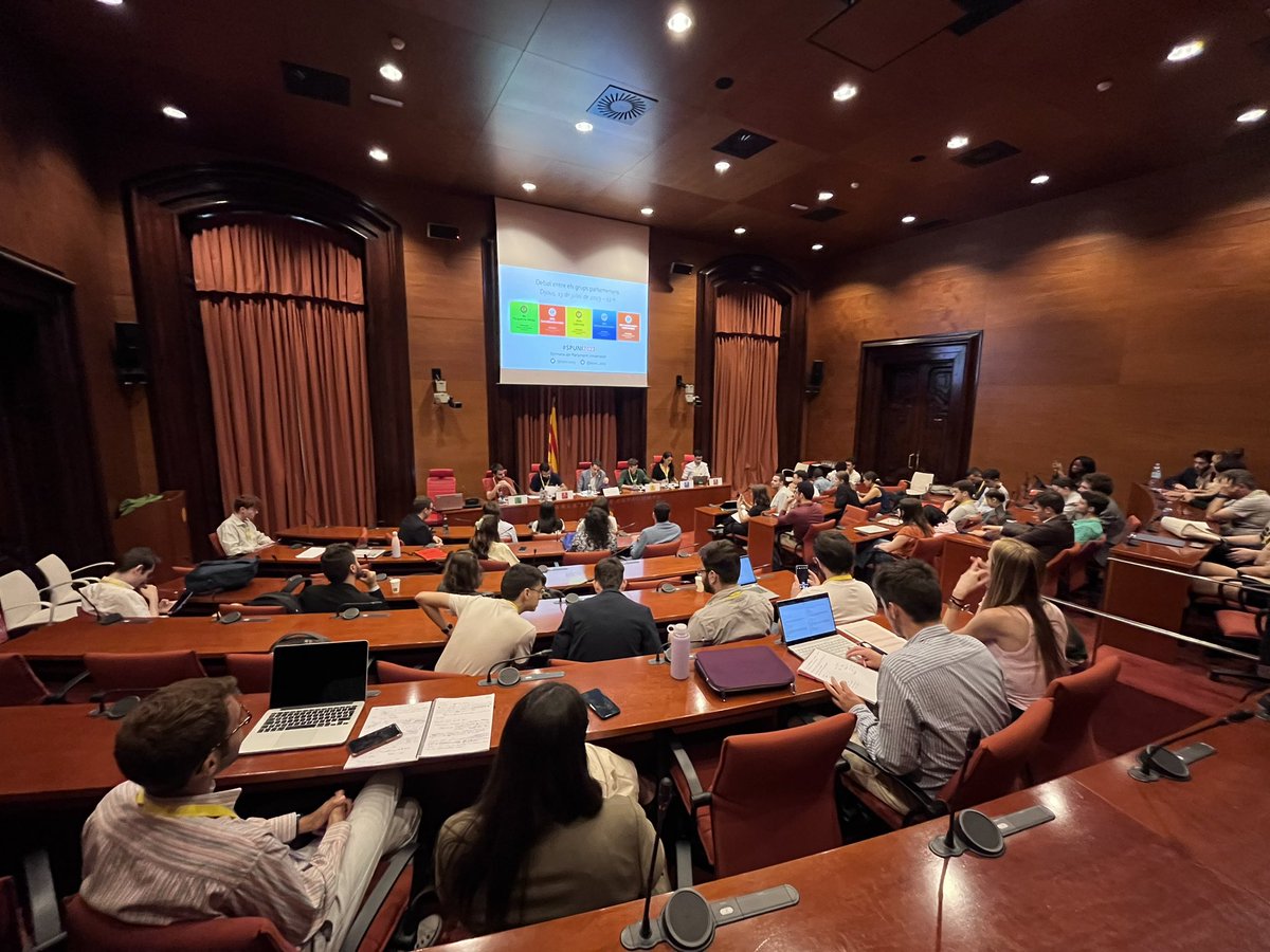 spuni2023's tweet photo. Som-hi, comencem! Iniciem el debat entre grups parlamentaris. Tractarem l’acció exterior i la salut, temes claus de la #Spuni2023 https://t.co/80oFswZnBb