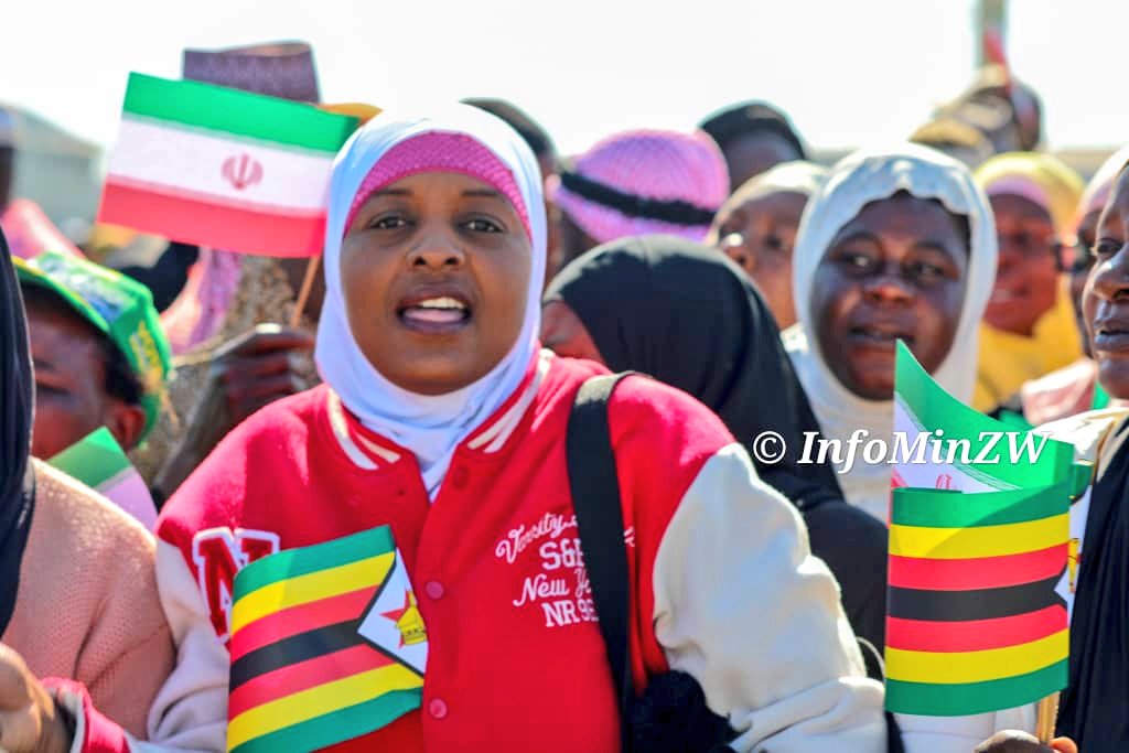 nicolehondo's tweet photo. President of the Islamic Republic of Iran His Excellency Dr Seyyed Ebrahim Raisi has arrived in  Zimbabwe for a one day State visit. This is the first trip to Africa by an Iranian leader in 11 years.
#Engagement
#WhyED ✅️ https://t.co/tHD3venTFC