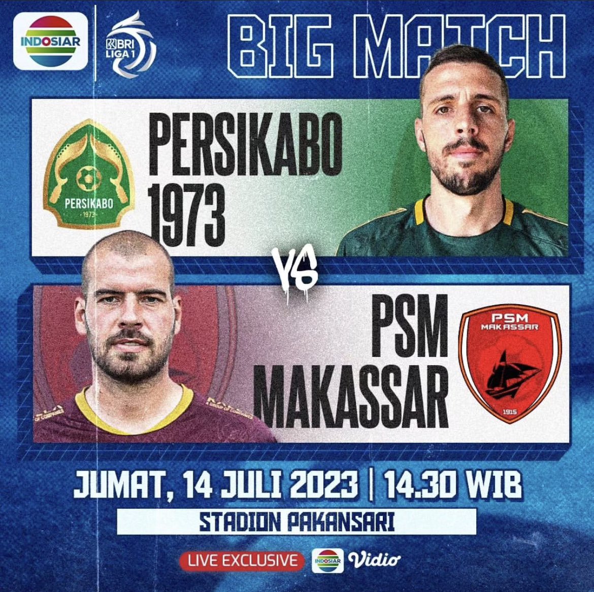 Sama-sama mencari kemenangan perdana di #BRILiga1 musim ini, mampukah kedua tim menampilkan permainan terbaik mereka? 

Saksikan duel seru antara <a href="/persikabo__1973/">Official Persikabo</a> vs <a href="/PSM_Makassar/">PSM Makassar</a> besok, pukul 14.30 WIB hanya di <a href="/indosiar/">Indosiar</a> dan <a href="/vidio/">Vidio</a>

#IndosiarRumahSepakbolaIndonesia