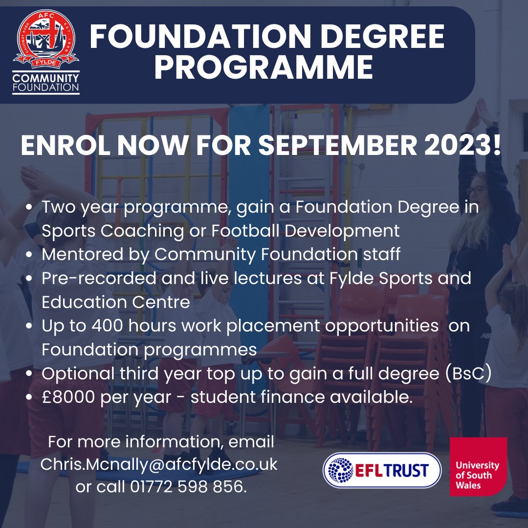 AFC Fylde Community Foundation on Twitter "⚽️ We have exciting