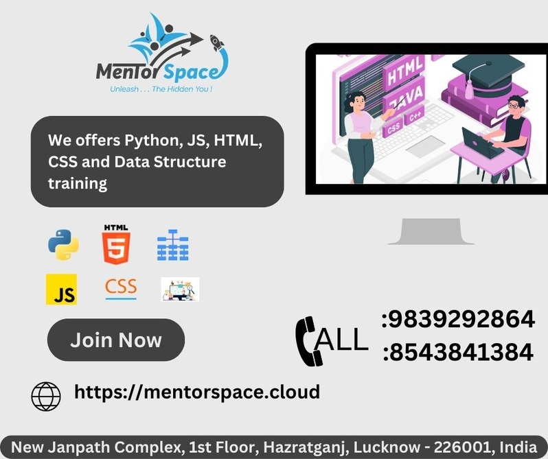 space_mentor's tweet image. Mentospace offers Python, JavaScript, HTML, CSS, and Data Structure training
#Python, #Data_structures, #Html, #CSS , #javascript , #Web_development