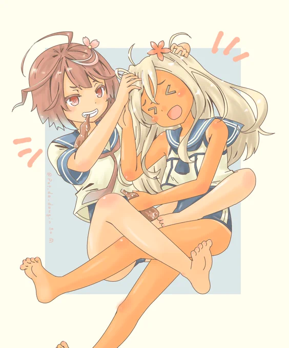 きゃっきゃしてるろーでち #艦これ