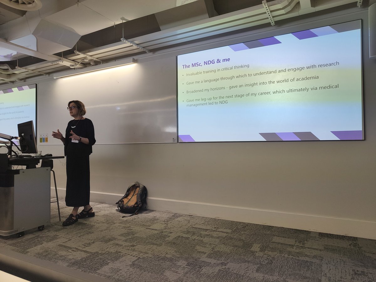 Delighted to start our <a href="/MentalhealthMSc/">UCL Mental Health Sciences MScs</a> alumni day with Nicola Byrne introducing us to her role as National Data Guardian - all our speakers today are alumni of our MSc.