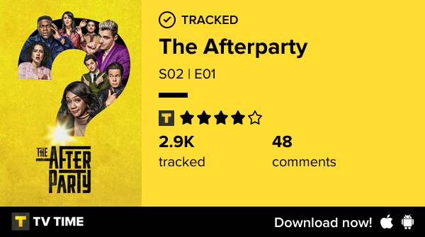 javier_feria's tweet photo. I've just watched episode S02 | E01 of The Afterparty! https://t.co/stWY841MNn #tvtime https://t.co/ZlLIXjCQRL