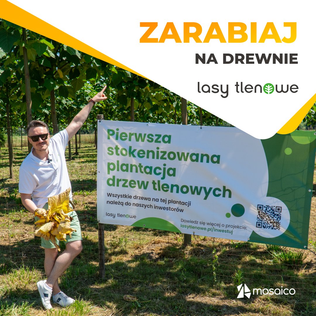 Pierwsza stokenizowana plantacja drzew tlenowych👇Drzewa są już po pierwszej wycince i w rok osiągnęły aż 6 metrów wysokości! Jak zarabiać na plantacjach?🤔Sprawdź szczegóły projektu ➡️ mosaico.ai/lasy-tlenowe-3  zostań inwestorem <a href="/LasyTlenowe/">Lasy Tlenowe</a> 

#token #blockchain #inwestycja