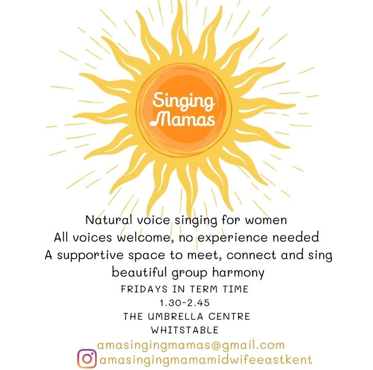 Singing Mamas, Fridays at 1:30pm in the Hall 😊 #Whitstabletogether