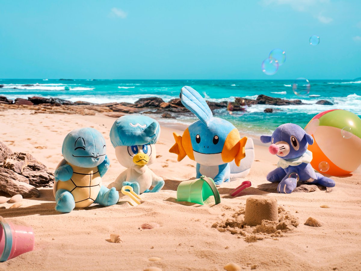 Just some adorable Water-type Pokémon seas-ing the day. 🏖