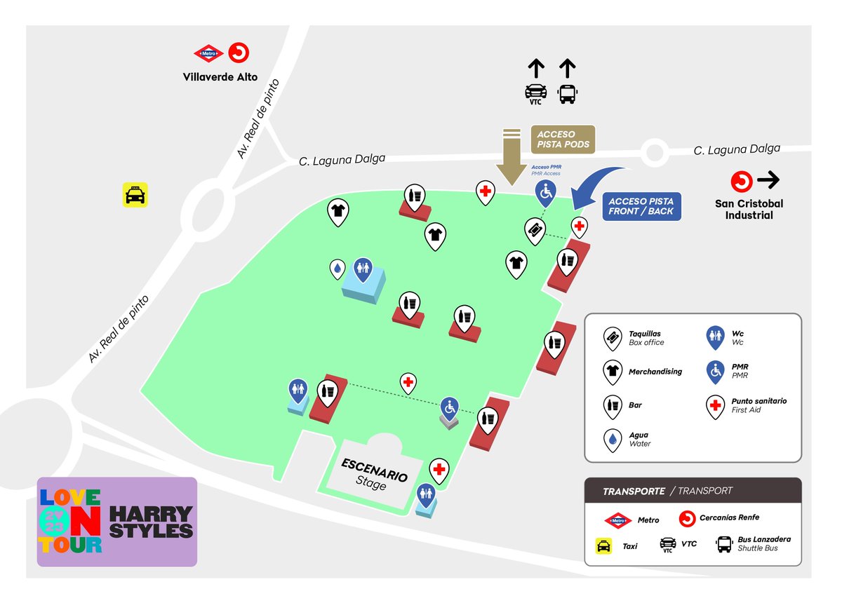 LiveNationES's tweet photo. ✨¡EL mapa para el concierto de Harry Styles en Madrid!

✨Más info en https://t.co/YZ1SnKReH2 https://t.co/a56hJtqlaw