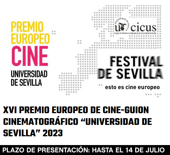 📣 ATENCIÓN 📣 Viernes 14 de julio, último día para participar en la convocatoria del XVI Premio Europeo de Cine-Guion cinematográfico de <a href="/unisevilla/">Universidad de Sevilla</a>. 

📤 Si todavía no lo has hecho, aún estás tiempo de remediarlo y enviar tu propuesta 😉.

📜 Bases: cicus.us.es/premioguion202…