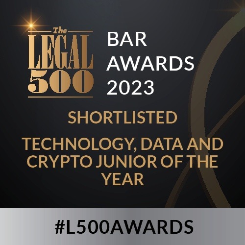 Good news yesterday that I have been shortlisted for Legal500 Technology, Data and Crypto junior of the year. A big thank you to the clients I have worked with over the last year. The other nominations are also fantastic recognition of <a href="/4PumpCourt/">4 Pump Court</a> across 13 categories #techlaw