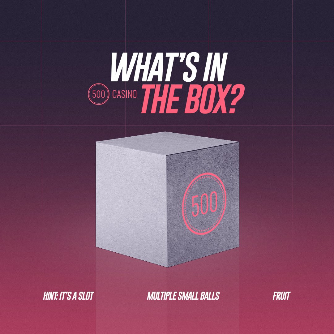 500Casino's tweet photo. What's in the box? 📦

Retweet this post and take a guess for a chance to win $50! https://t.co/fqmJvFDiHv