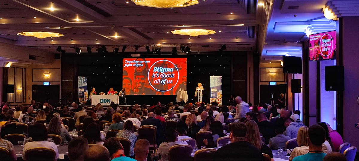 Humankind_UK's tweet photo. We loved hearing @KarenBiggs4 of @PhoenixFutures1 and the voices of individual members of the Anti Stigma Network talk about the project at @DDNMagazine Conference. We need to work collaboratively to improve understanding of #stigma and challenge discrimination. https://t.co/TNrPCO76VH