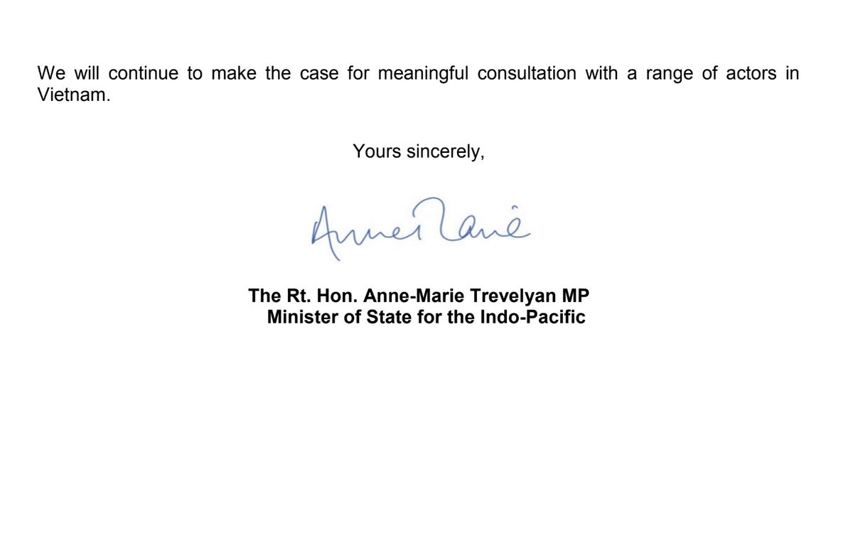 greenhaze's tweet photo. 🧵 Update on the detention of Hoang Thi Minh Hong.

6 weeks in a cockroach-infested cell with no clean water or food. Hong needs our support and solidarity more than ever!

Thanks to those of you who wrote to your MPs, Minister @annietrev has intervened directly on Hong's behalf https://t.co/MgLngke8pp