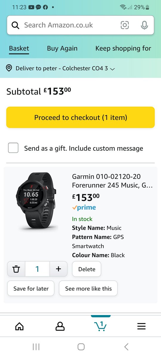 Same watch.

@AmazonUK @AmazonHelp 

You put things in a sale then the sale ends a things stay the same price after the super prime members amazon day thing .

False advertising and a joke that after the sale I find a watch cheaper #AmazonPrimeDay #absolutejoke #notamused