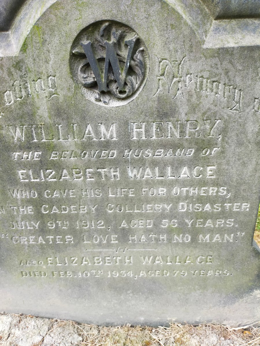 danddfhs's tweet photo. 3. William died on 9th July 1912, Cadeby Main Colliery age 56. His wife Elizabeth never remarried and died in 1934, age 79. #cadeby #doncasterisgreat #history https://t.co/zl8aYjHH5v