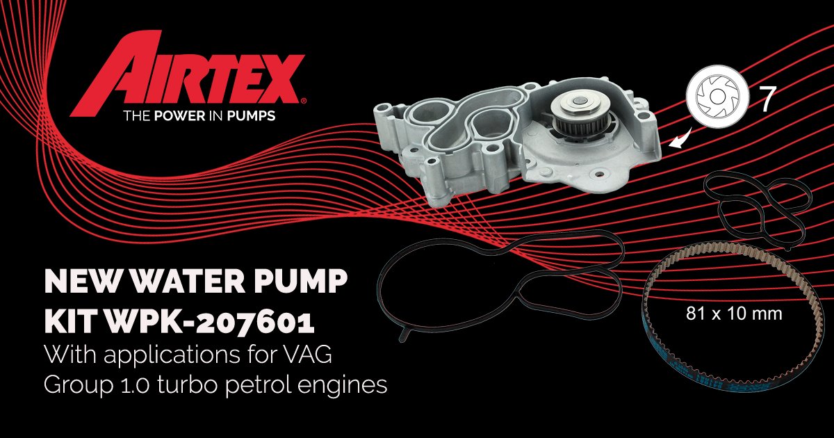 AirtexEurope's tweet photo. NEW AIRTEX WATER PUMP KIT WPK-207601 - https://t.co/ejBnkpM7eK

--------

NUEVA REFERENCIA DE KIT DE DISTRIBUCIÓN CON BOMBA DE AGUA AIRTEX WPK-207601 - https://t.co/iNPKojaiSV

#fbg #airtex #timingbeltkit #kitdedistribución #distributionkit #airtexproducts #innovation #technology https://t.co/JrKeInSvH8