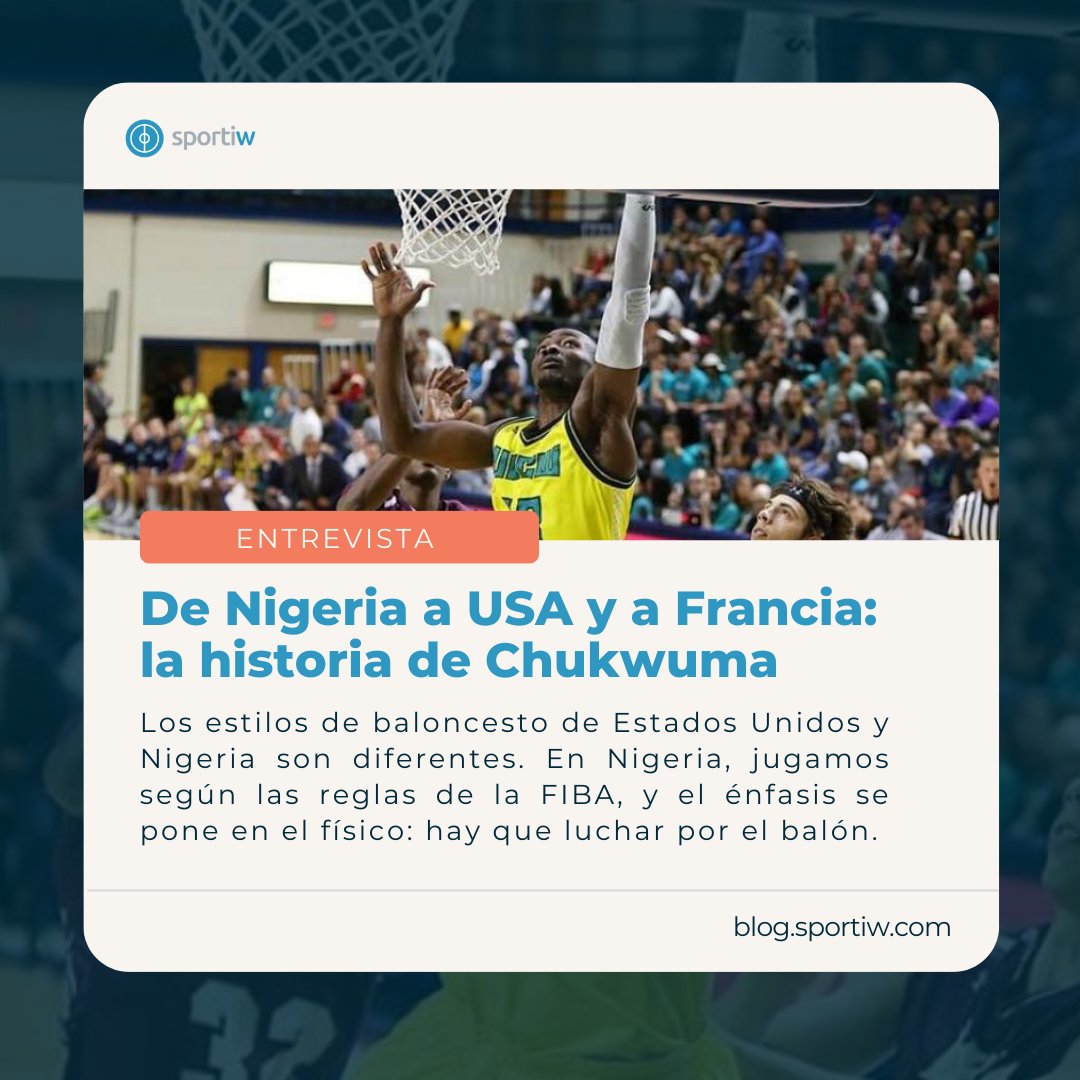 🔥 𝗗𝗲 𝗡𝗶𝗴𝗲𝗿𝗶𝗮 𝗮 𝗨𝗦𝗔 𝘆 𝗙𝗿𝗮𝗻𝗰𝗶𝗮: 𝗹𝗮 𝗵𝗶𝘀𝘁𝗼𝗿𝗶𝗮 𝗱𝗲 𝗖𝗵𝘂𝗸𝘄𝘂𝗺𝗮 🔥 La historia de Chukwuma es un testimonio inspirador para los jóvenes jugadores que desean jugar en el extranjero. 👉 Encuentra el artículo completo aquí: blog.sportiw.com/es/2023/07/13/…