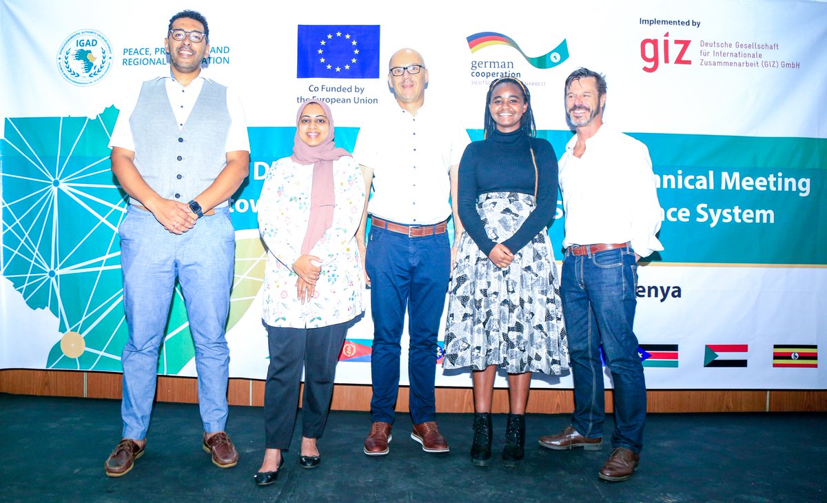 IGADHealthS's tweet photo. 1/3 Just concluded: Dr. @Bash10, Lead of the #IGAD Digital Health Project, Mr. Nouh Said Wais as IGAD Chair 🇩🇯 &amp; Mr. Jochen Schmidt of @giz_gmbh gave the concluding remarks at the #IGAD Digital Interoperability Technical Meeting. https://t.co/MUuS1uFTiC