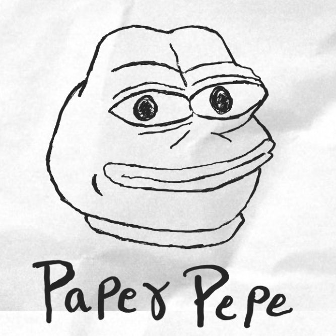 PaperPepeETH's tweet photo. $PPEPE Paper Pepe Launching soon! 

Keep your notifications on and join our voice chat launch party in chat - https://t.co/vxrpACtrpg

#Pepe #Memecoin #Ethereum #sketches https://t.co/pBO68jQGR6