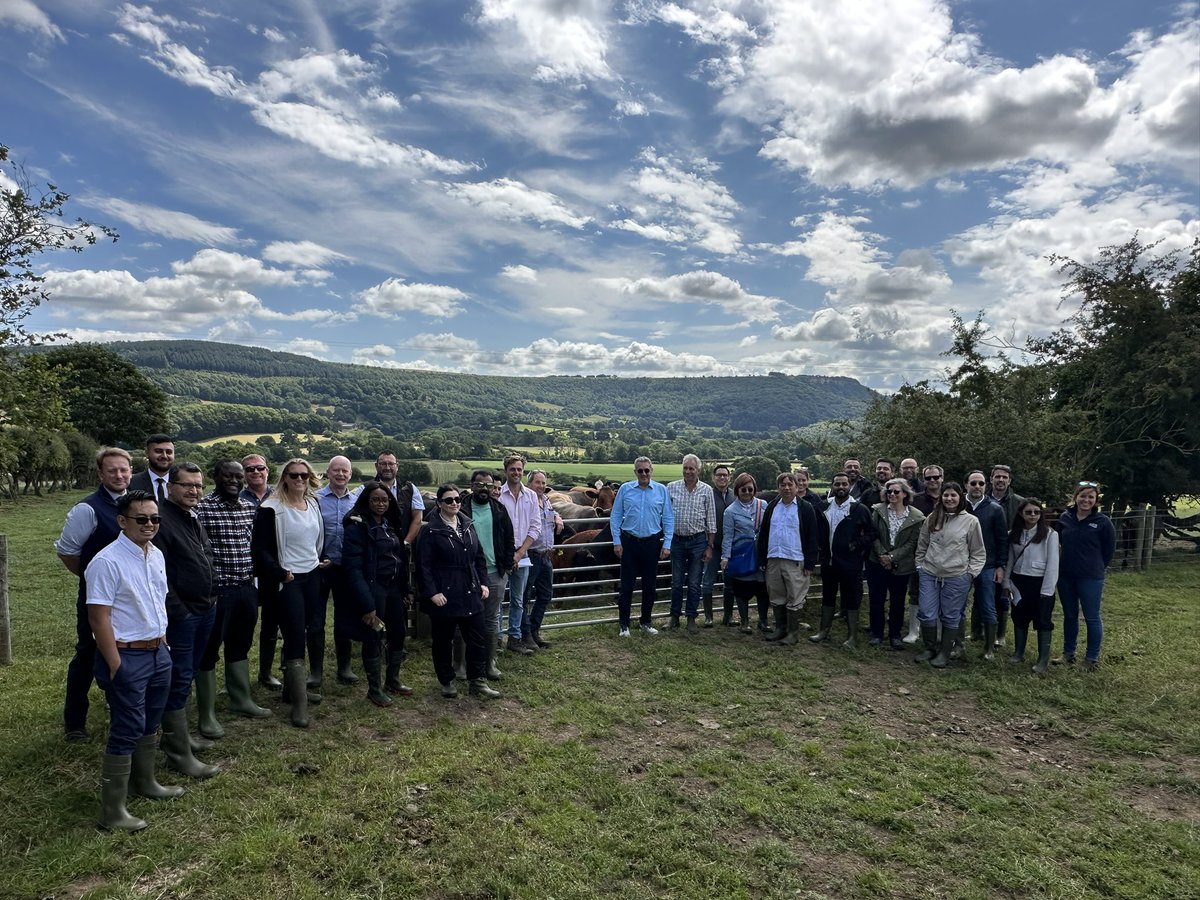Great farm tour on the Mount St John Estate in North Yorkshire with the <a href="/TheAHDB/">AHDB</a> mission looking at fabulous beef and lamb production #exportisgreat #qualitymeatfrombritain