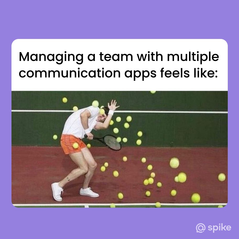 SpikeNowHQ's tweet photo. Notifications coming at you from every direction 🥴
#TeamsDeserveBetter #spikenow https://t.co/k33fxwTdt7