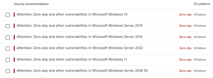 DavidTaig's tweet photo. Official from @msftsecurity - New zero-day vulnerabilities #ZeroDay #MDE https://t.co/4iLldPMaA5