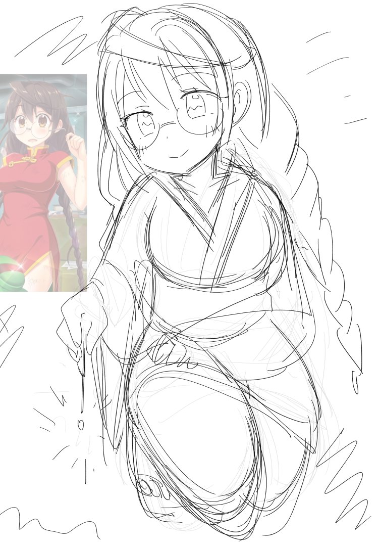 亜矢ちゃん良い雰囲気の描きたかったけど仕上がるイメージわかなかったので水着描くか🖊 