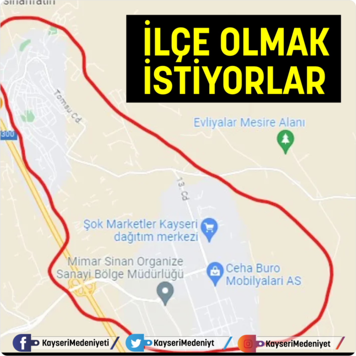 KayseriMedeniyt's tweet photo. GESİ'DEN SONRA MİMARSİNAN...
#Kayseri'de, ilçe olmak isteyen mahalleler listesine, Gesi'den sonra Mimarsinan'da eklendi. Mimsin  OSB'nin bulunduğu mahallenin derneği olan Mimarsinan Yardımlaşma ve Dayanışma Derneği bu konuda yetkililerden destek bekliyor. https://t.co/DnlCMnNDYz