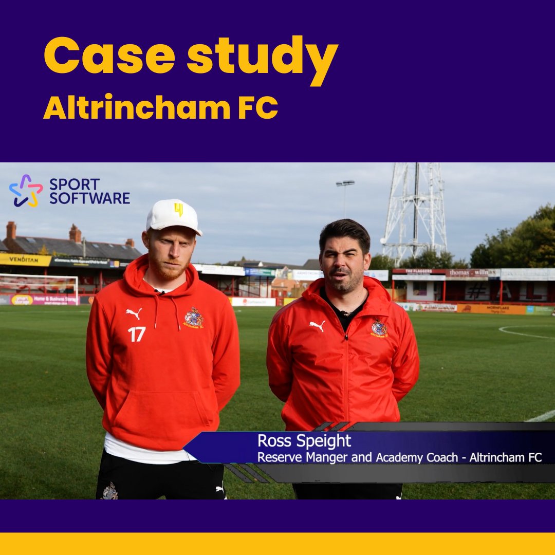 sportsoftwareio's tweet photo. Hear from one of our case studies, Ross and Ben, talk about the benefits they found to using Sport Software for Altrincham FC Academy. ⚽️

#sportsoftware #sport #schoolsoftware #ukschools #ukteaching #sportsclub #activity #coaching #lessonplanning #bookingmanagement https://t.co/eYzCWtlPoa